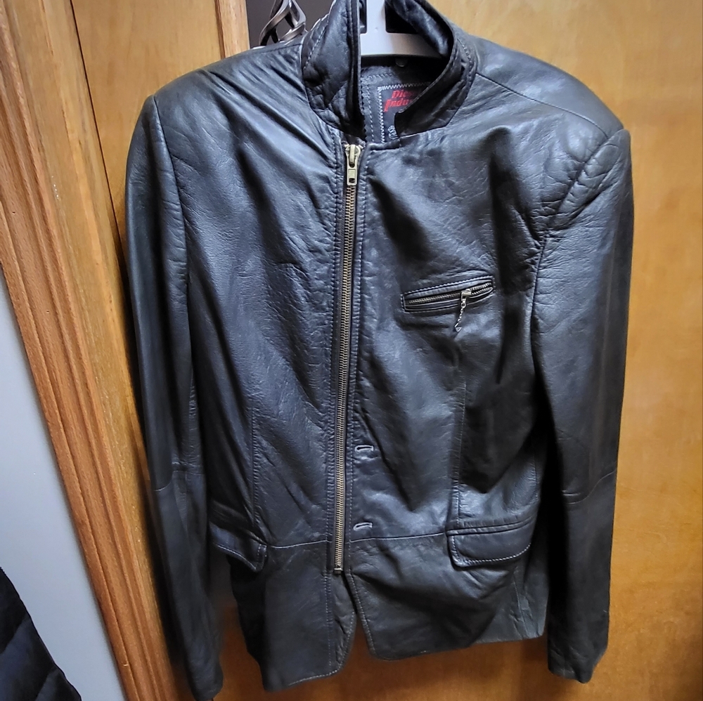 Diesel Lamb Leather blazer jacket